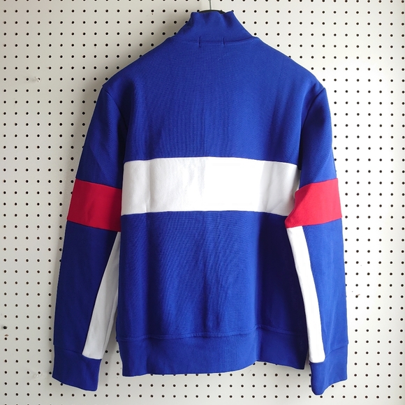 POLO RALPH LAUREN Men's Color-Blocked Double-Knit Track Jacket Blue Multi - Picture 10 of 12